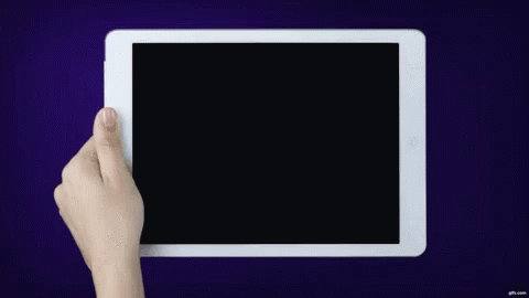 Hand Holding Tablet With Gifs.com Logo