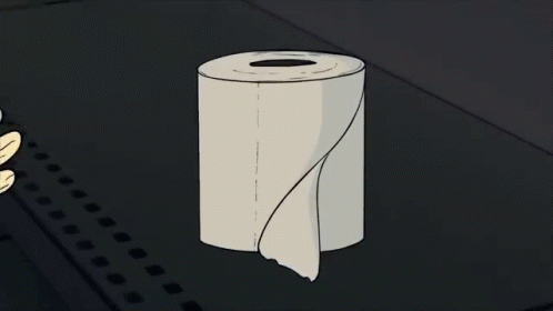 Hand Holding Toilet Paper Roll With Hole