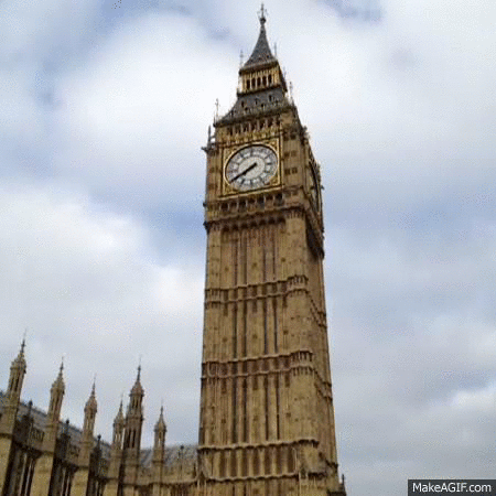 Hand In London Clock Tower GIF