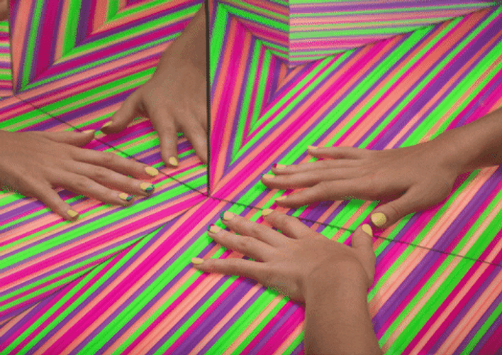 Hand In The Mirror GIF