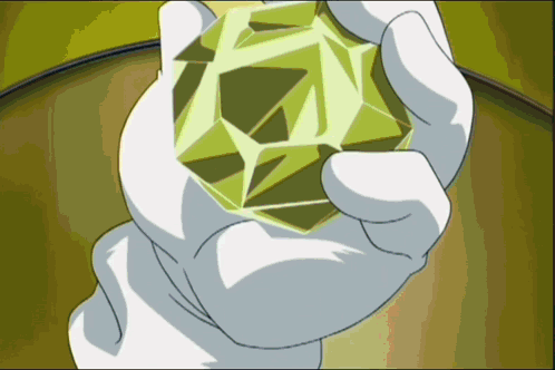 Hand in White Glove Holding Cube