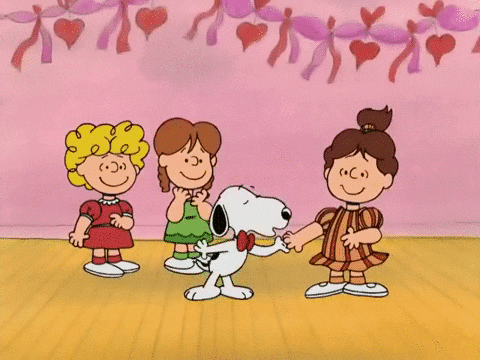 Hand Kiss Peanuts Snoopy Thanksgiving GIF