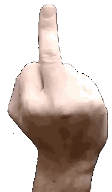 Hand Making Middle Finger Gesture