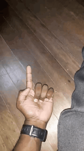 Hand Making Middle Finger With Watch GIF