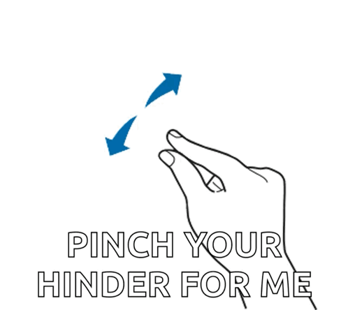Hand Pinch Your Hinder For Me