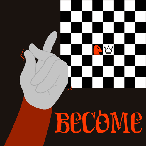 Hand Pointing At Chess Board Become GIF