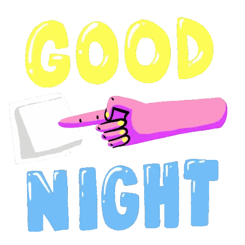 Hand Pointing at Light Switch Good Night