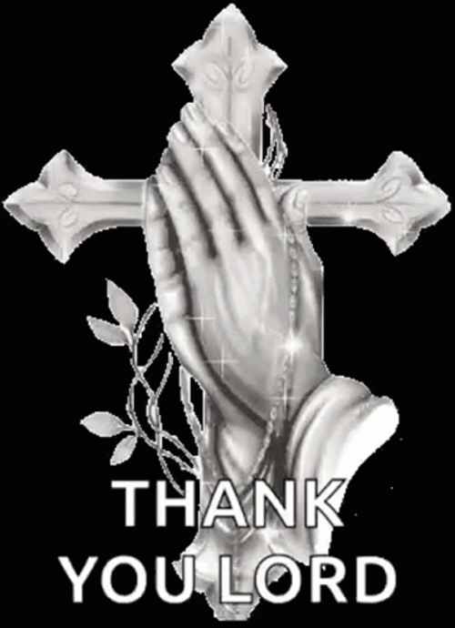 Hand Praying Thank You Jesus Lord GIF