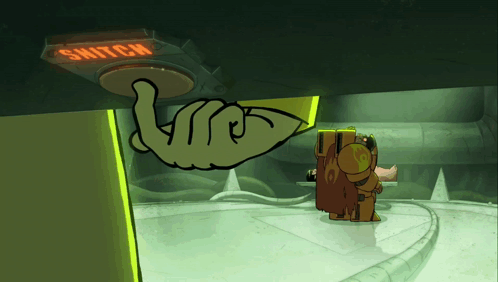 Hand Pressing Snitch Button