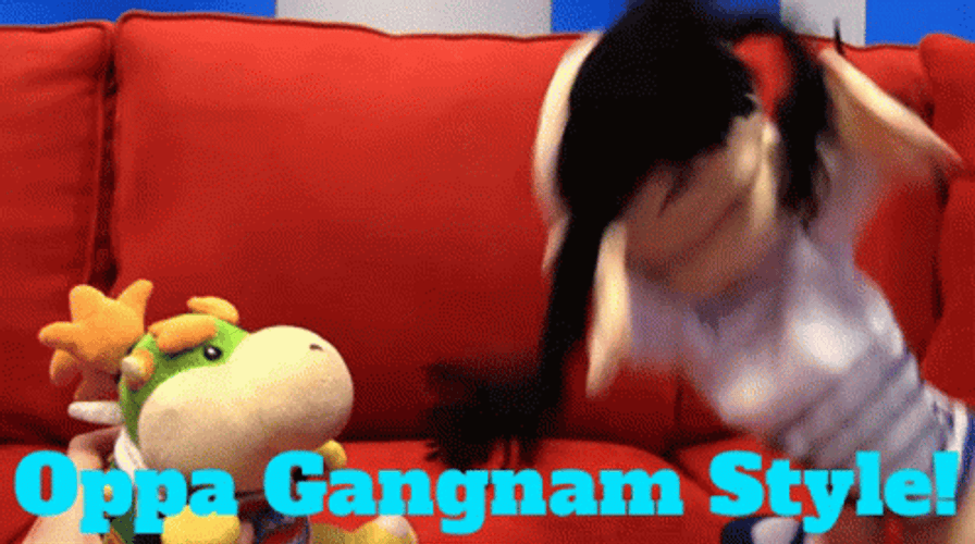 Hand Puppets Dancing Gangnam Style GIF