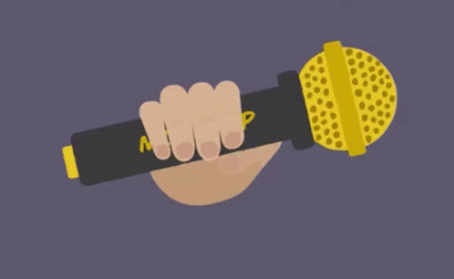 Hand Reaching For Mic Drop GIF