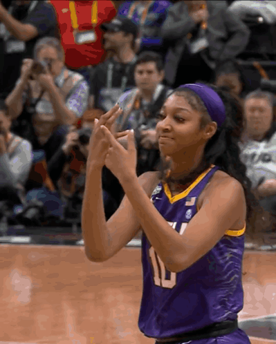 Hand Sign Angel Reese GIF