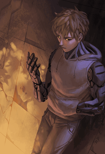 Hand Stare Genos GIF