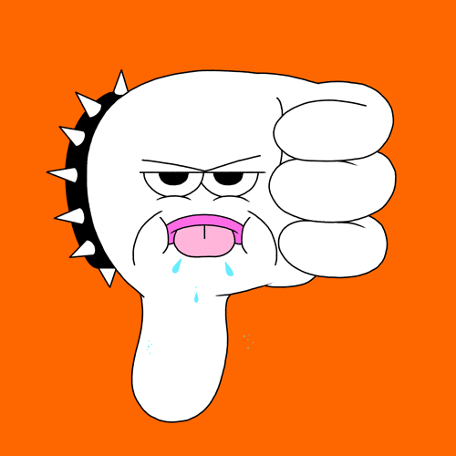 Hand Thumbs Down With Angry And Dislike Reaction GIF