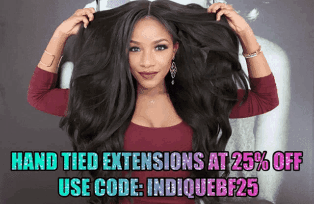 Hand Tied Wefts Weft Hair Extensions Gif GIF