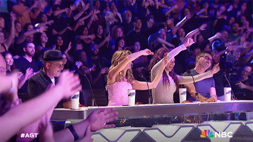 Hand Wave Heidi Klum Got Talent GIF