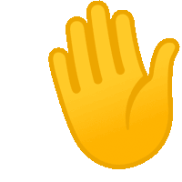 Hand Waving Hand Sticker GIF