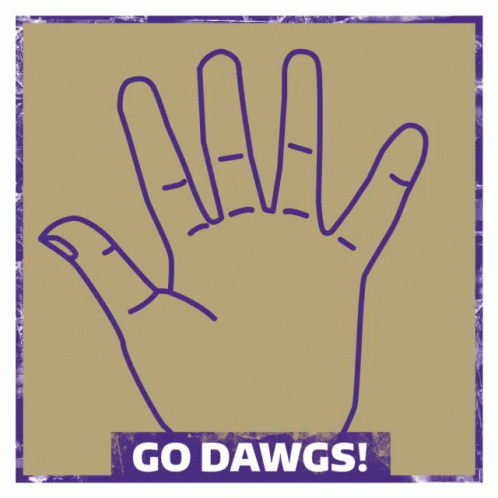 Hand With Go Dawgs