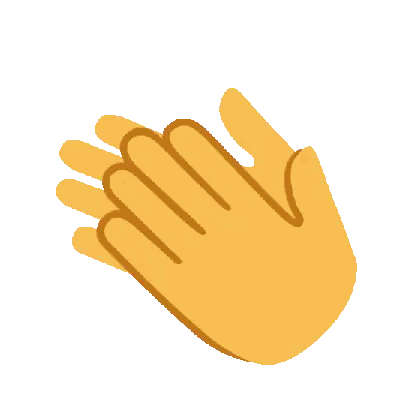 Hands Applauding with Lines