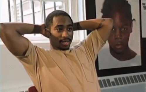 Hands Behind Head 2pac Shakur Interview GIF