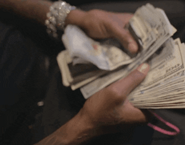 Hands Counting Money GIF