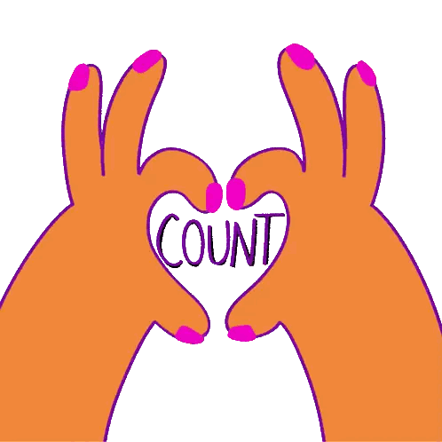 Hands Making Heart With Count