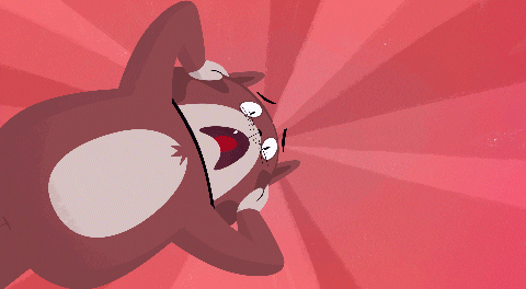 Hands On Ears Animated Screaming Cat Meme GIF
