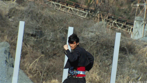 Hands Up Kamen Rider Explosion GIF