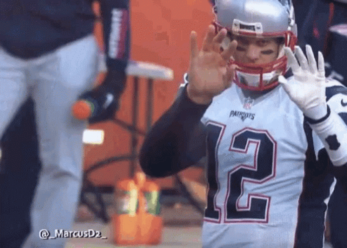Hands Up Tom Brady Lets Go GIF