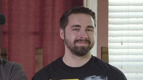 Handsome Bearded Guy Straight Face GIF