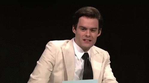 Handsome Bill Hader GIF