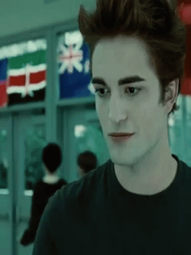 Handsome Edward Cullen Iconic Walking GIF