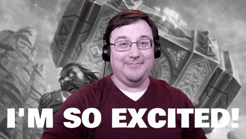 Handsome Guy Is So Excited Meme GIF