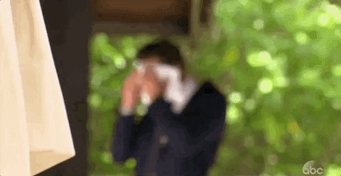 Handsome Guy Sobbing On His Towel GIF