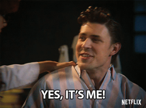 Handsome Guy With Dimple Shouted It Was Me GIF