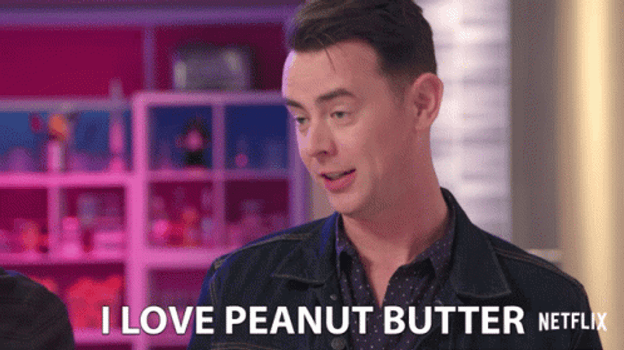 Handsome Man Loves Peanut Butter GIF