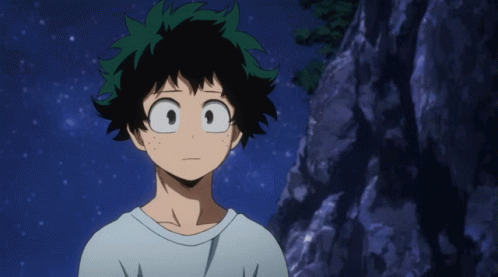 Handsome Midoriya In Shirt GIF