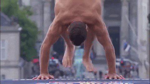 Handstand Triple Lindy Red Bull Diving Competition GIF