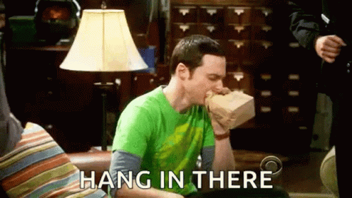 Hang In There Hyperventilating GIF