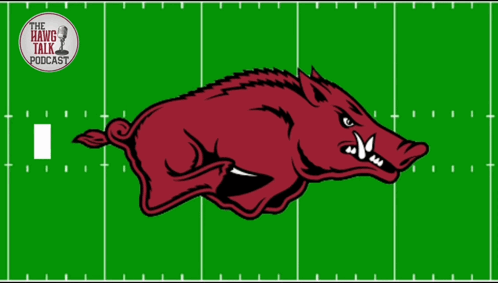 Hang Talk Podcast Ad With Boar on Football Field