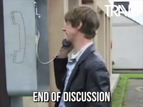 Hang Up End Of Discussion GIF