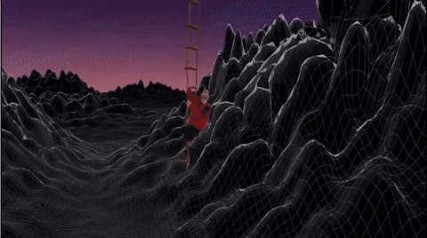 Hanging On Chopper Ladder Camera Trick GIF