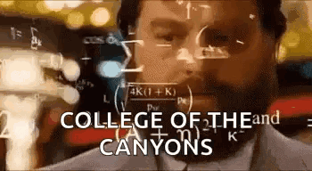 Hangover Math College Of The Canyons GIF