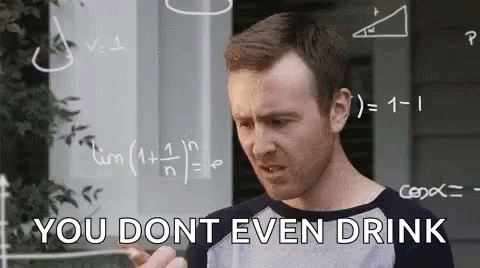 Hangover Math You Don't Even Drink GIF