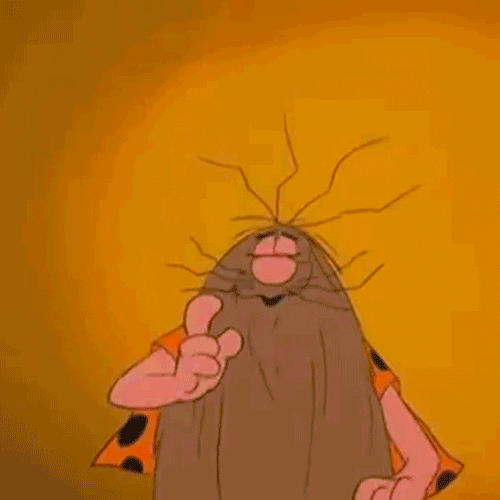 Hangry Captain Caveman GIF