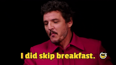 Hangry Pedro Pascal Skipped Breakfast GIF