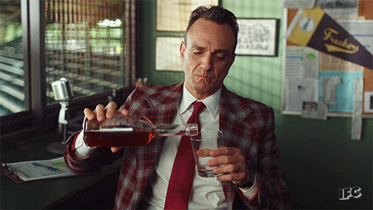 Hank Azaria Poring Wine GIF