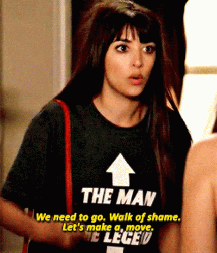 Hannah Simone Walk Of Shame GIF