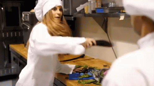 Hannah Stocking Eggplant Fight GIF