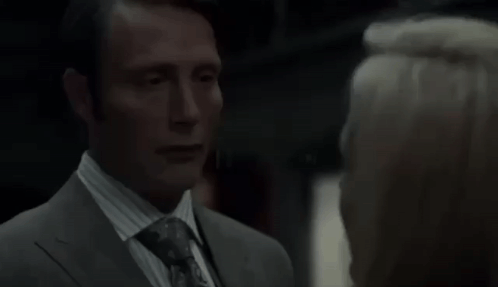Hannibal Lecter Talking To A Girl GIF